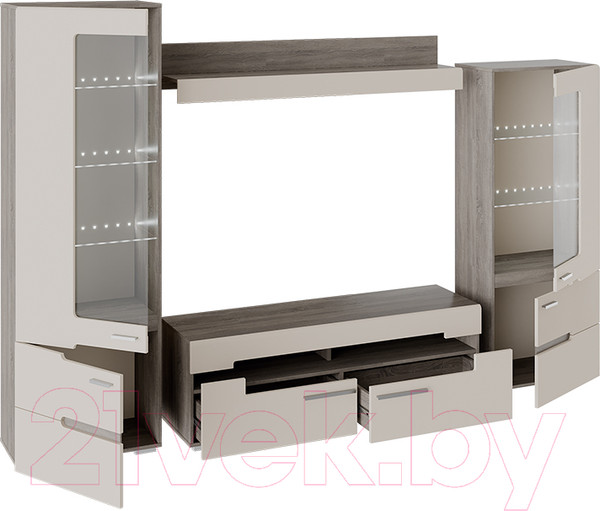 Изображение товара Полка ТриЯ Фьюжн ТД-260.03.21 (бежевый/дуб сонома трюфель)