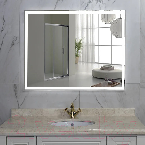 Изображение товара Зеркало Пекам Greta 80x60 / greta-80x60 (с подсветкой)