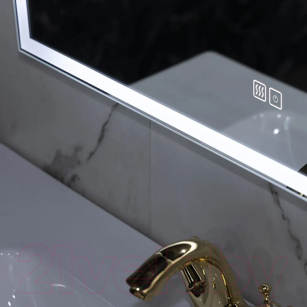 Изображение товара Зеркало Пекам Greta 80x80 / greta-80x80sp (с подсветкой, подогревом и сенсором на прикосновение)