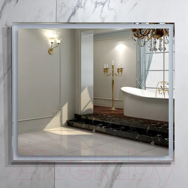 Изображение товара Зеркало Пекам Greta 80x70 / greta-80x70 (с подсветкой)