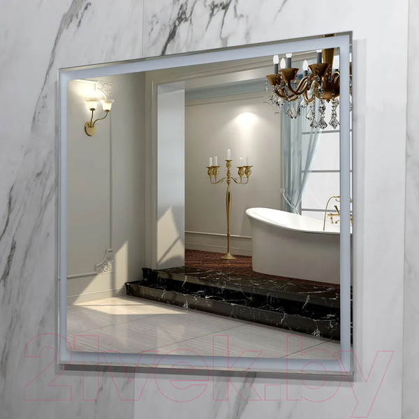Изображение товара Зеркало Пекам Greta 80x70 / greta-80x70 (с подсветкой)
