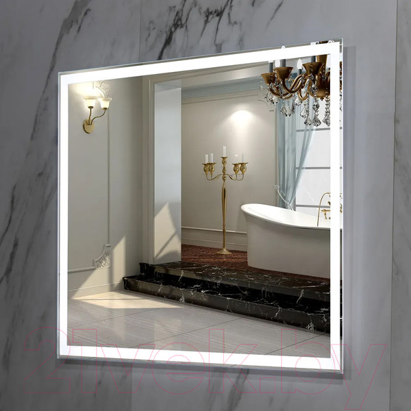 Изображение товара Зеркало Пекам Greta 80x70 / greta-80x70 (с подсветкой)