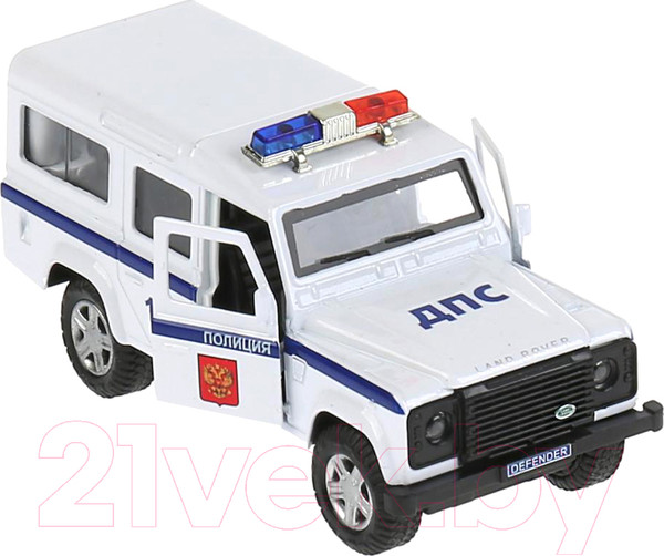 Изображение товара Автомобиль игрушечный Технопарк Land Rover Defender. Полиция / DEFENDER-12POL-WH