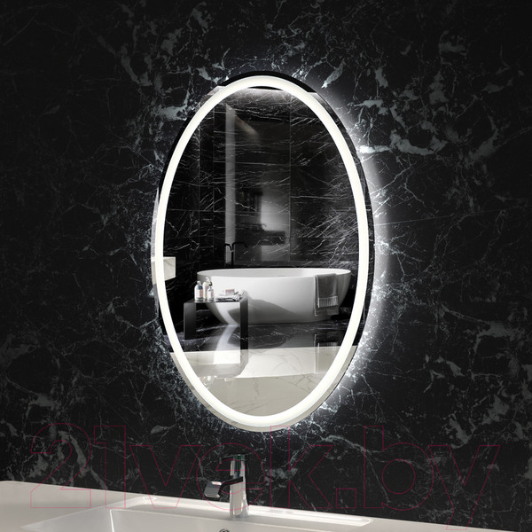 Изображение товара Зеркало Пекам Vesta 1 60x80 / Vesta1-60x80d (с подсветкой и сенсором на взмах руки)