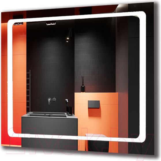Изображение товара Зеркало Пекам Sandi 100x80 / Sandi-100x80d (с подсветкой и сенсором на взмах руки)