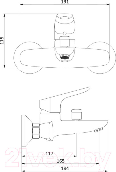 Изображение товара Смеситель RedBlu by Damixa Origin Bit 771000000