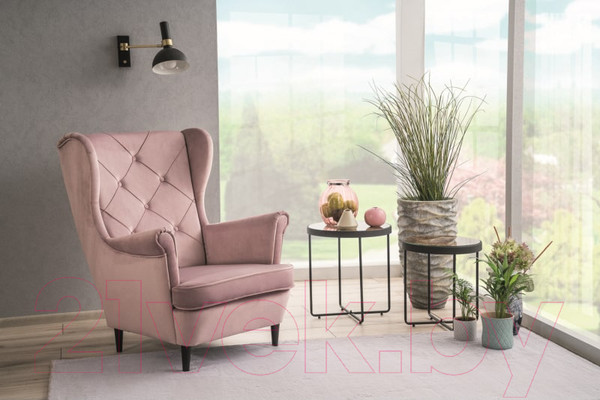 Изображение товара Кресло мягкое Signal Lady Velvet (Bluvel52 античный розовый)