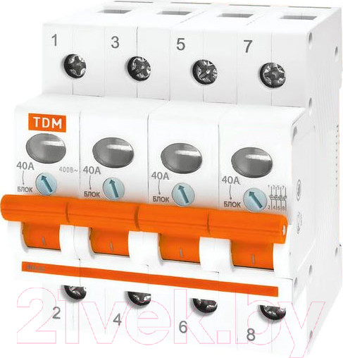 Изображение товара Выключатель нагрузки TDM SQ0211-0038 (мини-рубильник)