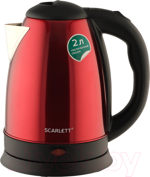 Изображение товара Электрочайник Scarlett SC-EK21S76 (красный)