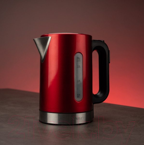 Изображение товара Электрочайник Scarlett SC-EK21S77 (красный)