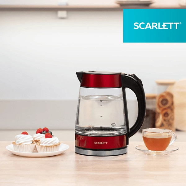 Изображение товара Электрочайник Scarlett SC-EK27G79 (красный)