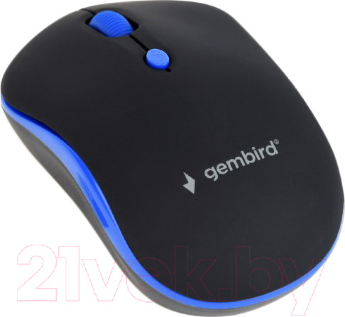 Изображение товара Мышь Gembird MUSW-4B-03-B (черный/синий)