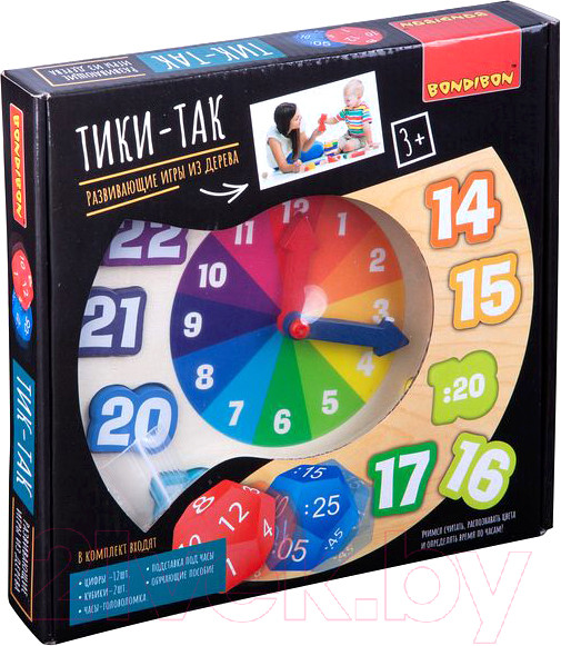 Изображение товара Развивающая игра Bondibon Чудо часики Тики-Так / ВВ4189