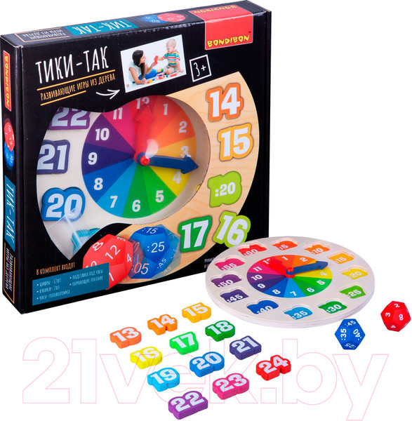 Изображение товара Развивающая игра Bondibon Чудо часики Тики-Так / ВВ4189