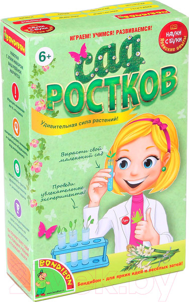 Изображение товара Набор для опытов Bondibon Японские опыты. Сад ростков / ВВ1134