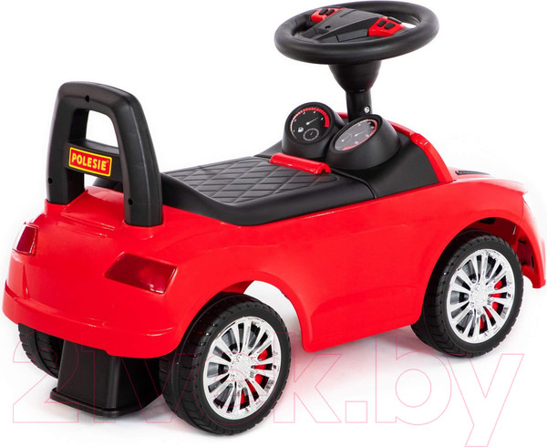 Изображение товара Каталка детская Полесье SuperCar №2 со звуковым сигналом / 84545 (красный)