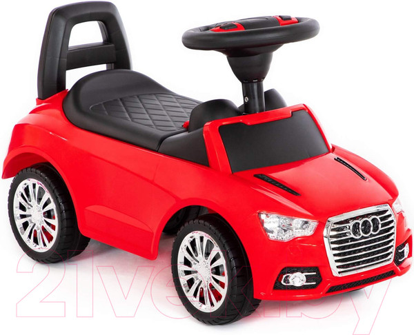Изображение товара Каталка детская Полесье SuperCar №2 со звуковым сигналом / 84545 (красный)