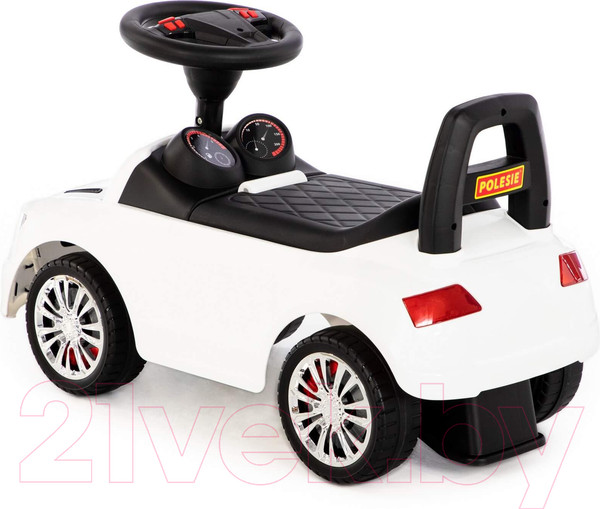 Изображение товара Каталка детская Полесье SuperCar №2 со звуковым сигналом / 84552 (белый)