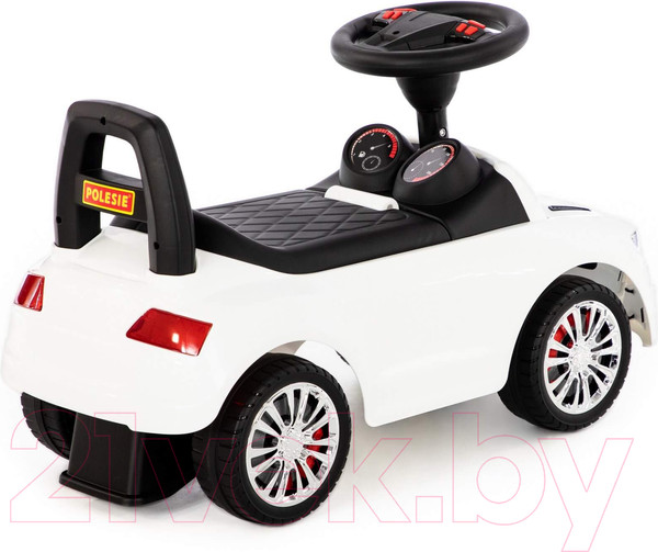 Изображение товара Каталка детская Полесье SuperCar №2 со звуковым сигналом / 84552 (белый)