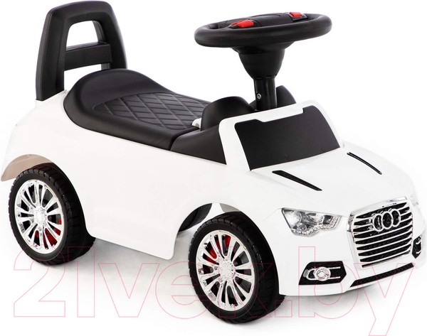 Изображение товара Каталка детская Полесье SuperCar №2 со звуковым сигналом / 84552 (белый)