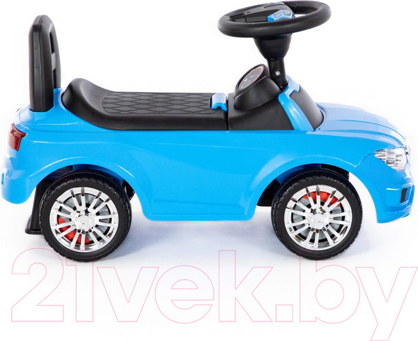 Изображение товара Каталка детская Полесье SuperCar №5 со звуковым сигналом / 84521 (голубой)