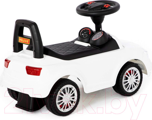Изображение товара Каталка детская Полесье автомобиль SuperCar №5 со звуковым сигналом / 84538 (белый)