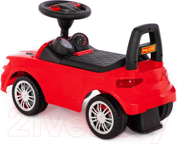 Изображение товара Каталка детская Полесье автомобиль SuperCar №6 со звуковым сигналом / 84590 (красный)