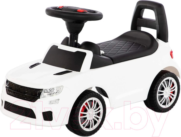 Изображение товара Каталка детская Полесье автомобиль SuperCar №6 со звуковым сигналом / 84606 (белый)