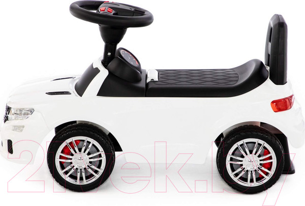 Изображение товара Каталка детская Полесье автомобиль SuperCar №6 со звуковым сигналом / 84606 (белый)