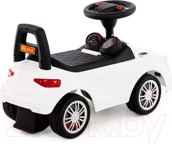 Изображение товара Каталка детская Полесье автомобиль SuperCar №6 со звуковым сигналом / 84606 (белый)