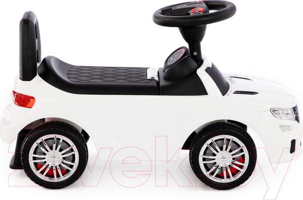 Изображение товара Каталка детская Полесье автомобиль SuperCar №6 со звуковым сигналом / 84606 (белый)