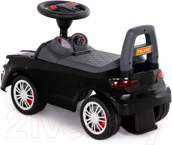 Изображение товара Каталка детская Полесье SuperCar №6 со звуковым сигналом / 84613 (черный)