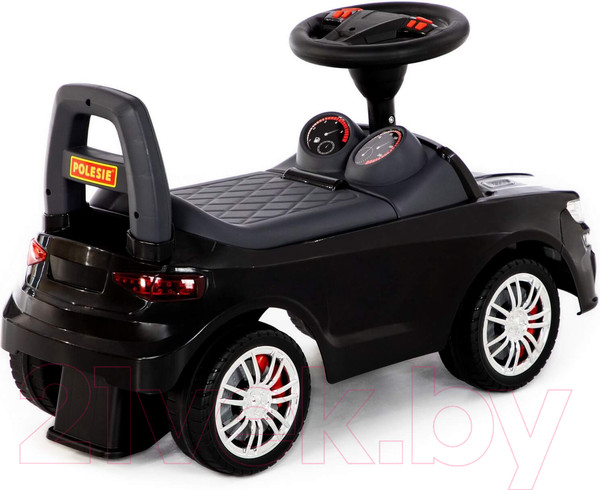 Изображение товара Каталка детская Полесье SuperCar №6 со звуковым сигналом / 84613 (черный)