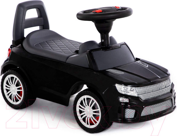 Изображение товара Каталка детская Полесье SuperCar №6 со звуковым сигналом / 84613 (черный)