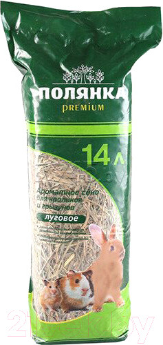 Изображение товара Сено для птиц и грызунов Полянка Премиум 0282 (14л)