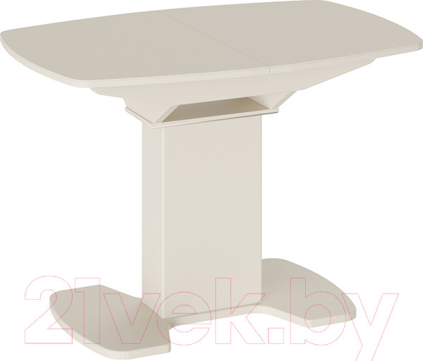 Изображение товара Обеденный стол ТриЯ Портофино СМ(ТД)-105.01.11(1) (бежевый/стекло бежевое матовое Lux)