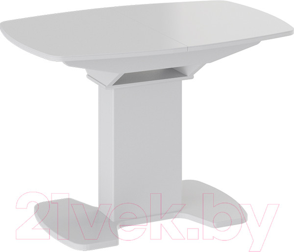 Изображение товара Обеденный стол ТриЯ Портофино СМ(ТД)-105.01.11(1) (белый глянец/стекло белое)
