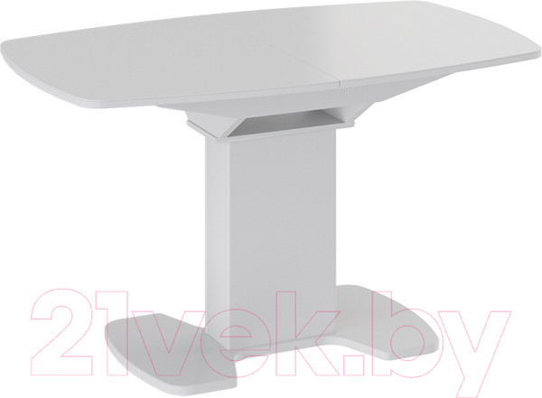 Изображение товара Обеденный стол ТриЯ Портофино СМ(ТД)-105.02.11(1) (белый глянец/стекло белое)