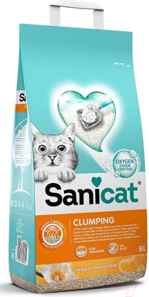 Изображение товара Наполнитель для туалета Sanicat Clumping Vani-Mand (8л)