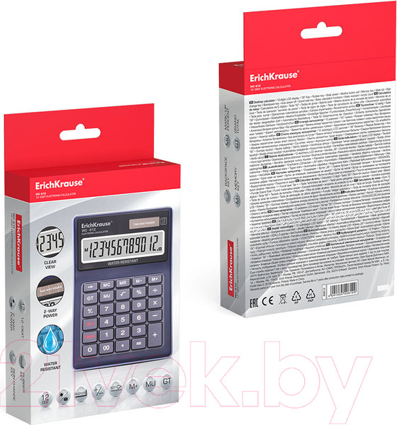 Изображение товара Калькулятор Erich Krause WC-612 / 40612