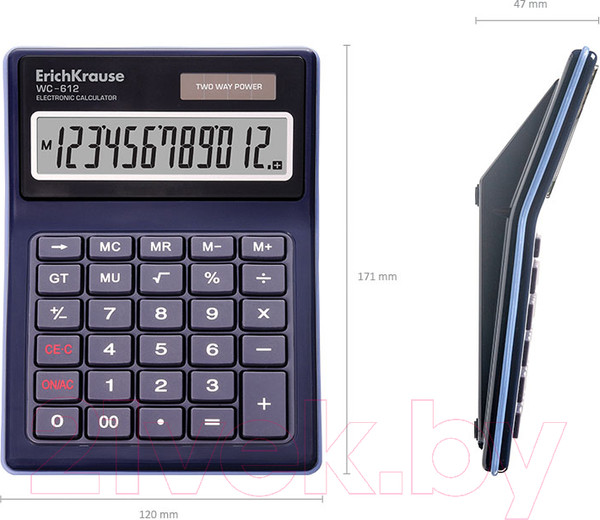 Изображение товара Калькулятор Erich Krause WC-612 / 40612