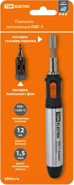 Изображение товара Паяльник газовый TDM SQ1025-0102