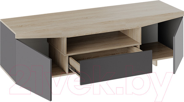 Изображение товара Тумба ТриЯ ТВ тип 1 (дуб сонома/графит серый)