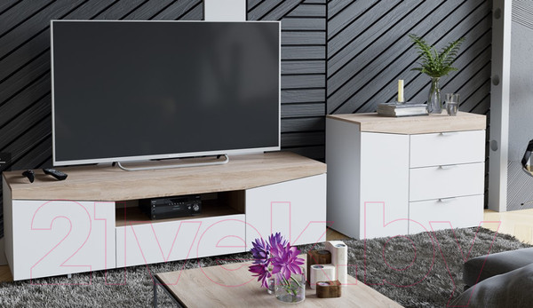 Изображение товара Тумба ТриЯ Тип 1 (дуб сонома/белый ясень)