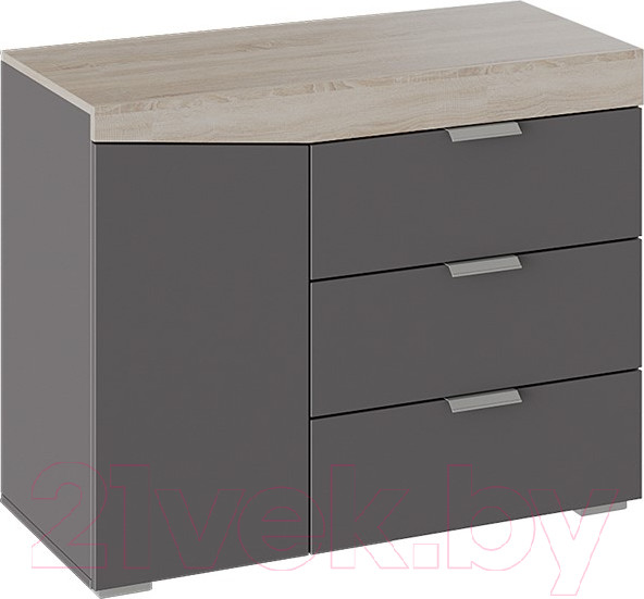 Изображение товара Тумба ТриЯ Тип 1 (дуб сонома/графит серый)