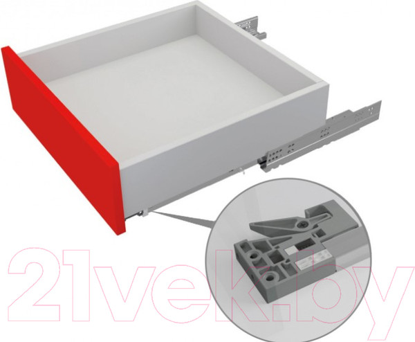 Изображение товара Комплект направляющих мебельных Boyard Push DB8886Zn/300