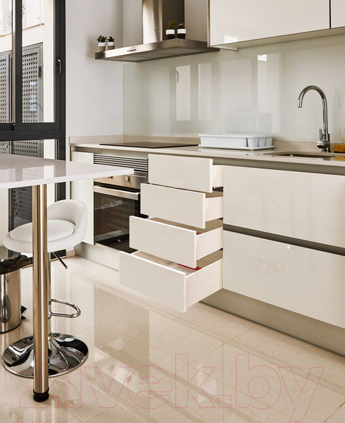 Изображение товара Комплект направляющих мебельных Boyard Push DB8886Zn/350