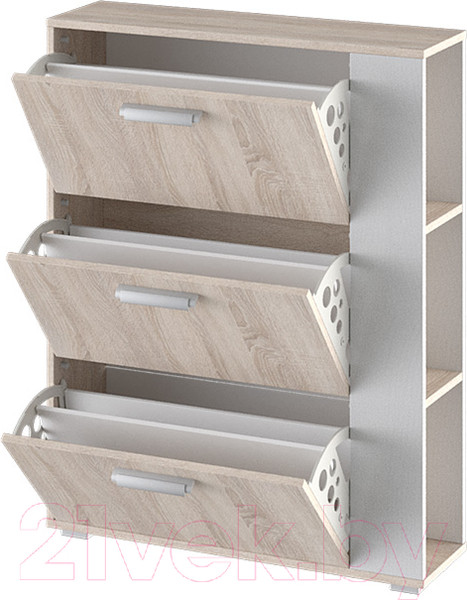 Изображение товара Тумба для обуви ТриЯ Эрика тип 1 (дуб сонома/белый ясень)