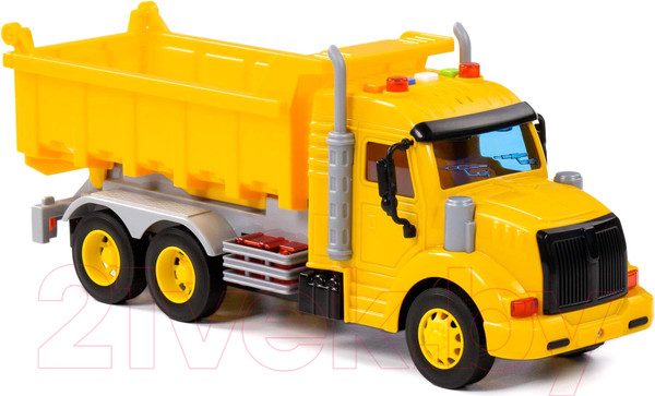Изображение товара Самосвал игрушечный Полесье Профи / 86273 (инерционный, желтый)