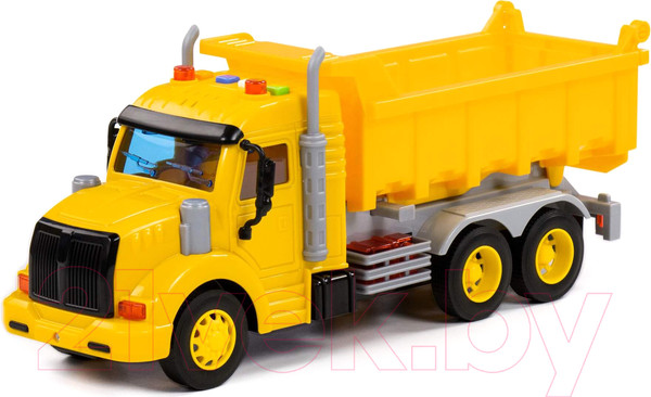 Изображение товара Самосвал игрушечный Полесье Профи / 86273 (инерционный, желтый)